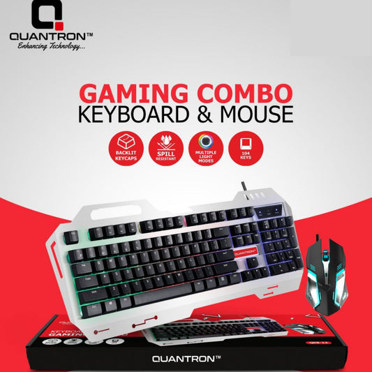 Quantron Gaming Combo – Keyboard and Mouse