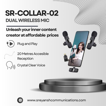 Dual Mic with type-C And Iphone Connector